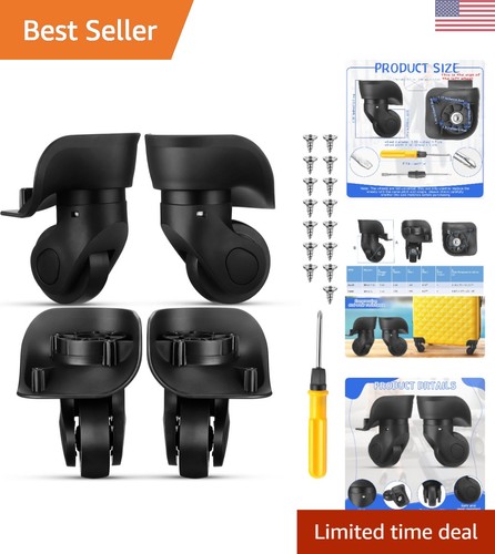 Pcs durable black luggage - pcs,