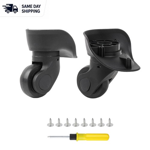 Swivel black luggage - swivel, wheels